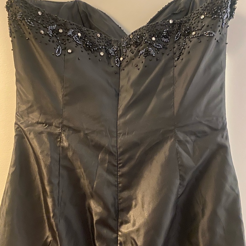 Black Beautiful Jovani  mermaid gown - Picture 3 of 15